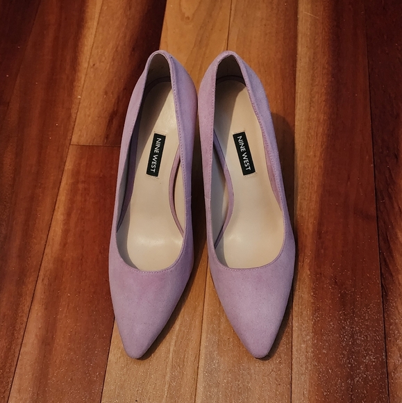 Purple Suede Heels - Picture 2 of 3
